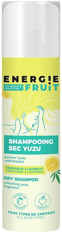 Suchy szampon do włosów z yuzu i limonką - Energie Fruit Yuzu Lime Freshness & Lightness Dry Shampoo — Zdjęcie N1