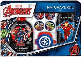 Zestaw - Naturaverde Kids Avengers (sh/gel/250ml + liquid/soap/250ml + acc) — Zdjęcie N1