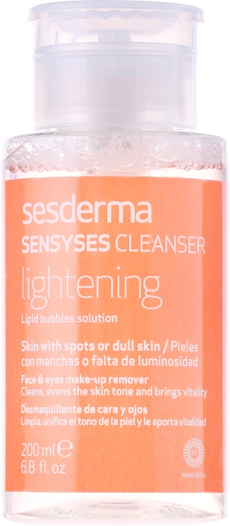 Płyn oczyszczający do skóry z przebarwieniami - SesDerma Laboratories Sensyses Lightening Cleanser