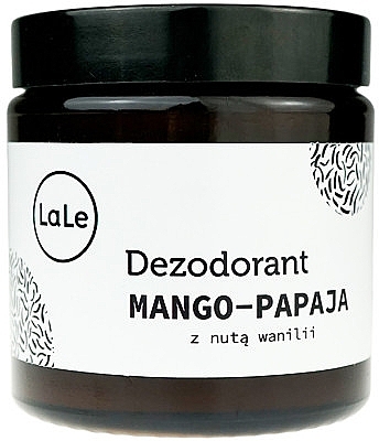 Dezodorant z mango i papają z nutą wanilii w szkle - La-Le Cream Deodorant — Zdjęcie N1