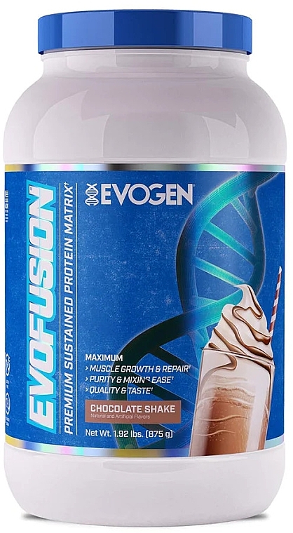 Odżywka Białkowa Czekoladowy koktajl - Evogen Evofusion Protein Blend Chocolate Shake — Zdjęcie N1