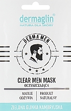 PREZENT! Maseczka do twarzy dla mężczyzn Oczyszczająca - Dermaglin Clear Men Mask — Zdjęcie N1