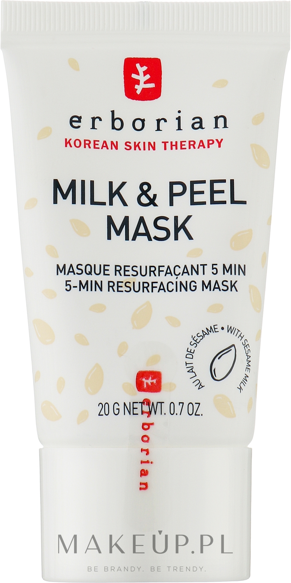 Wygładzająco-peelingująca maska do twarzy - Erborian Milk & Peel Mask — Zdjęcie 20 g