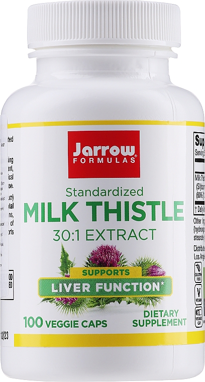 Ostropest plamisty - Jarrow Formulas Milk Thistle 150 mg — Zdjęcie N1