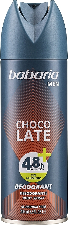 Dezodorant czekoladowy dla mężczyzn - Babaria Men Deodorant Men Chocolate Spray — Zdjęcie N1