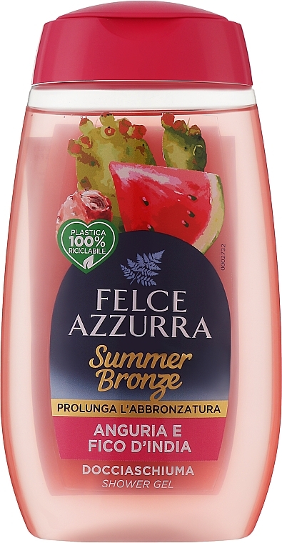 Żel pod prysznic Arbuz i opuncja - Felce Azzurra Summer Bronze Melon & Indian Fig Shower Gel — Zdjęcie N1
