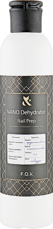Płyn do dezynfekcji i oczyszczenia rąk i paznokci - F.O.X Nail Prep — Zdjęcie N3