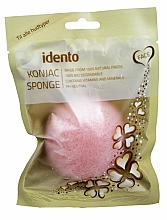 Kup Naturalna gąbka do twarzy - Idento Konjac Half Ball Face Sponge Lycopene