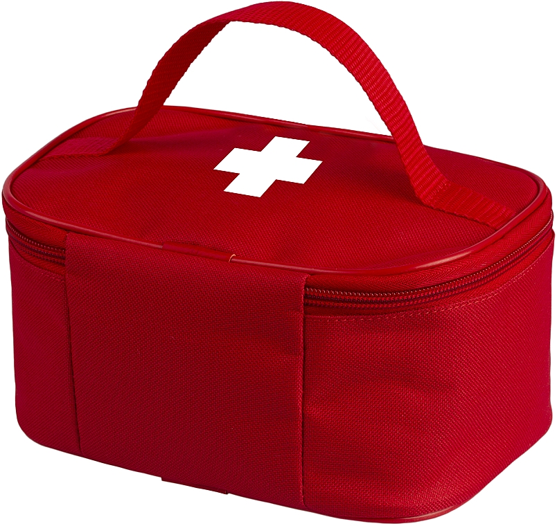 Apteczka pierwszej pomocy, czerwona, 20x14x10 cm - MAKEUP First Aid Kit Bag L — Zdjęcie N4