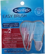 PREZENT! Szczoteczki międzyzębowe, 0,5 mm, 6 szt. - DenTek Easy Brush  — Zdjęcie N1