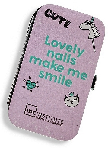 Zestaw do manicure, fioletowy - IDC Institute Sweet & Pretty — Zdjęcie N1