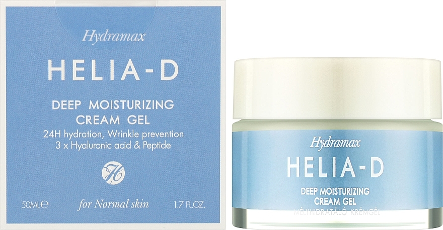 Głęboko nawilżający krem-żel do skóry normalnej - Helia-D Hydramax Deep Moisturizing Cream Gel For Normal Skin — Zdjęcie N2
