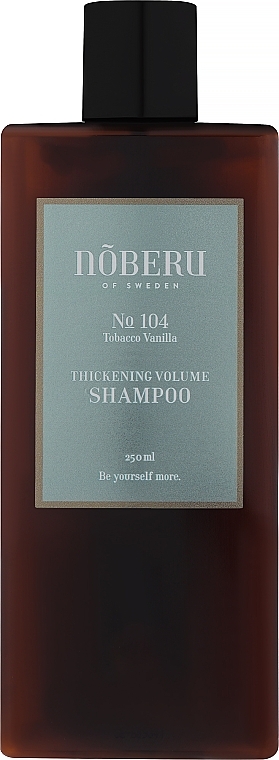 Szampon zwiększający objętość - Noberu Of Sweden №104 Tobacco-Vanilla Thickening Volume Shampoo — Zdjęcie N1