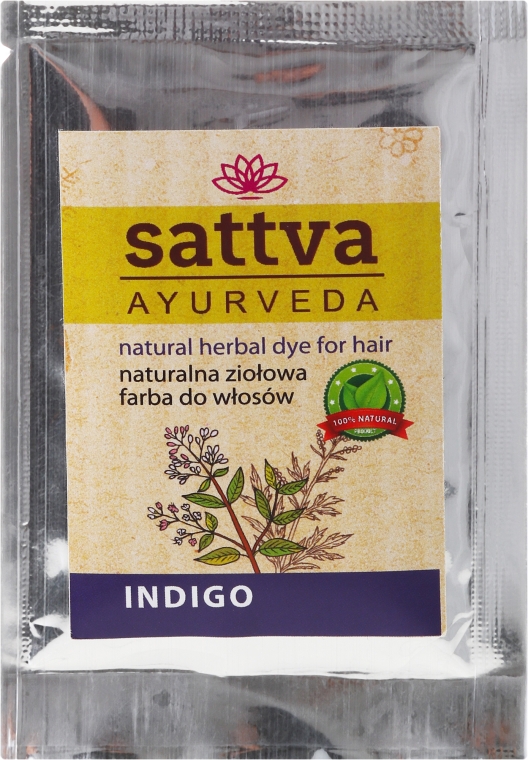 Naturalna ziołowa farba do włosów - Sattva Ayurveda (mini)