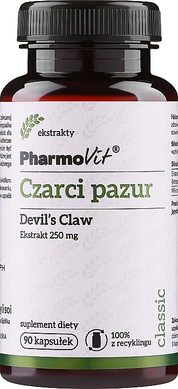 Suplement diety Czarci pazur - Pharmovit Classic — Zdjęcie N1
