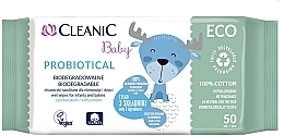 Kup Chusteczki nawilżane dla niemowląt, 50 szt. - Cleanic Eco Baby Probiotical