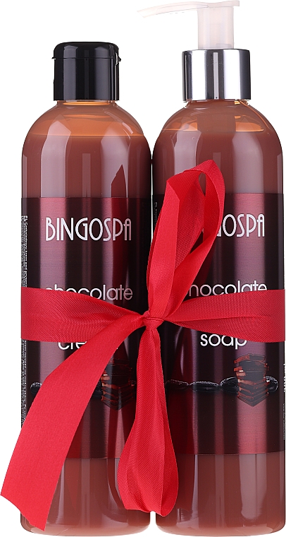 Zestaw podarunkowy Ponętna czekolada - BingoSpa (sh/gel 300 ml + soap 300 ml) — Zdjęcie N1