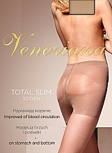 Rajstopy damskie "Total Slim" 30 DEN, visone - Veneziana — Zdjęcie N1