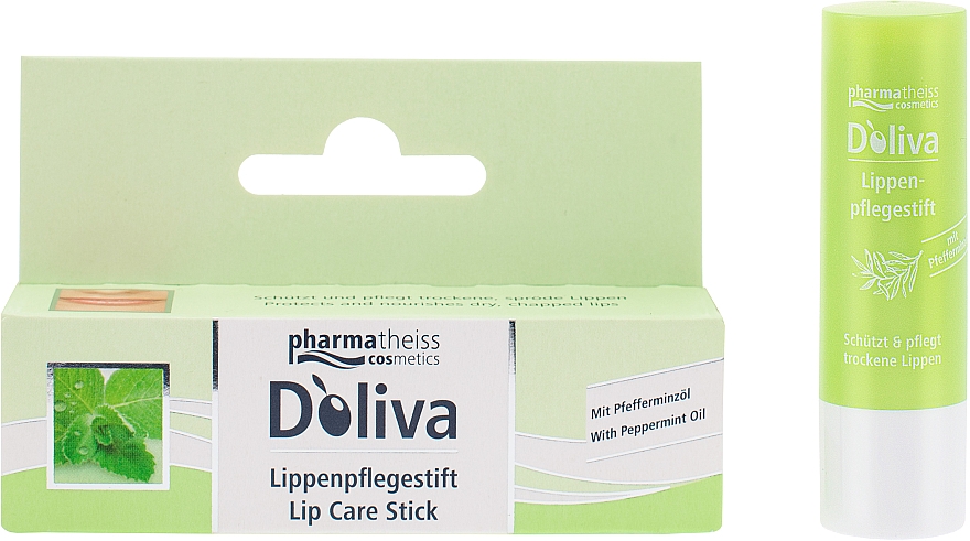 Balsam do ust w sztyfcie z miętą pieprzową - D'oliva Pharmatheiss Cosmetics — Zdjęcie N2