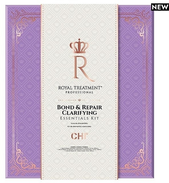 Zestaw - Chi Royal Treatment Bond & Repair Essentials Kit (shm/355ml + treat/355ml + oil/118ml) — Zdjęcie N1