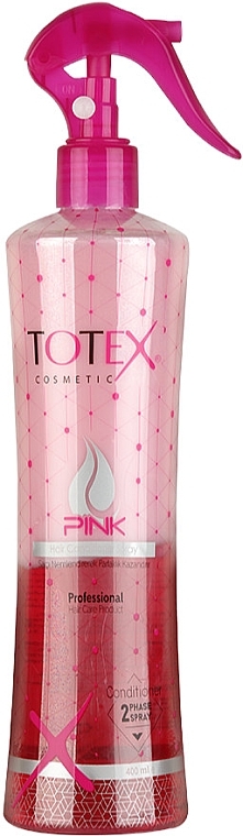 Dwufazowa odżywka w sprayu do włosów - Totex Cosmetic Pink Hair Conditioner Spray — Zdjęcie N1