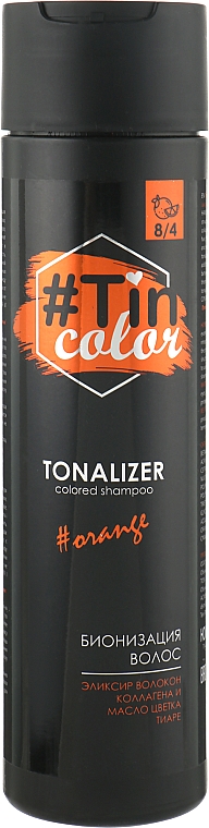 Pomarańczowy tonalizer do włosów - Tin Color Colored Shampoo — Zdjęcie N1