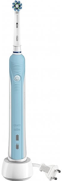 Elektryczna szczoteczka do zębów - Oral-B Pro 700 CrossAction Electric Toothbrush Blue/White — Zdjęcie N1