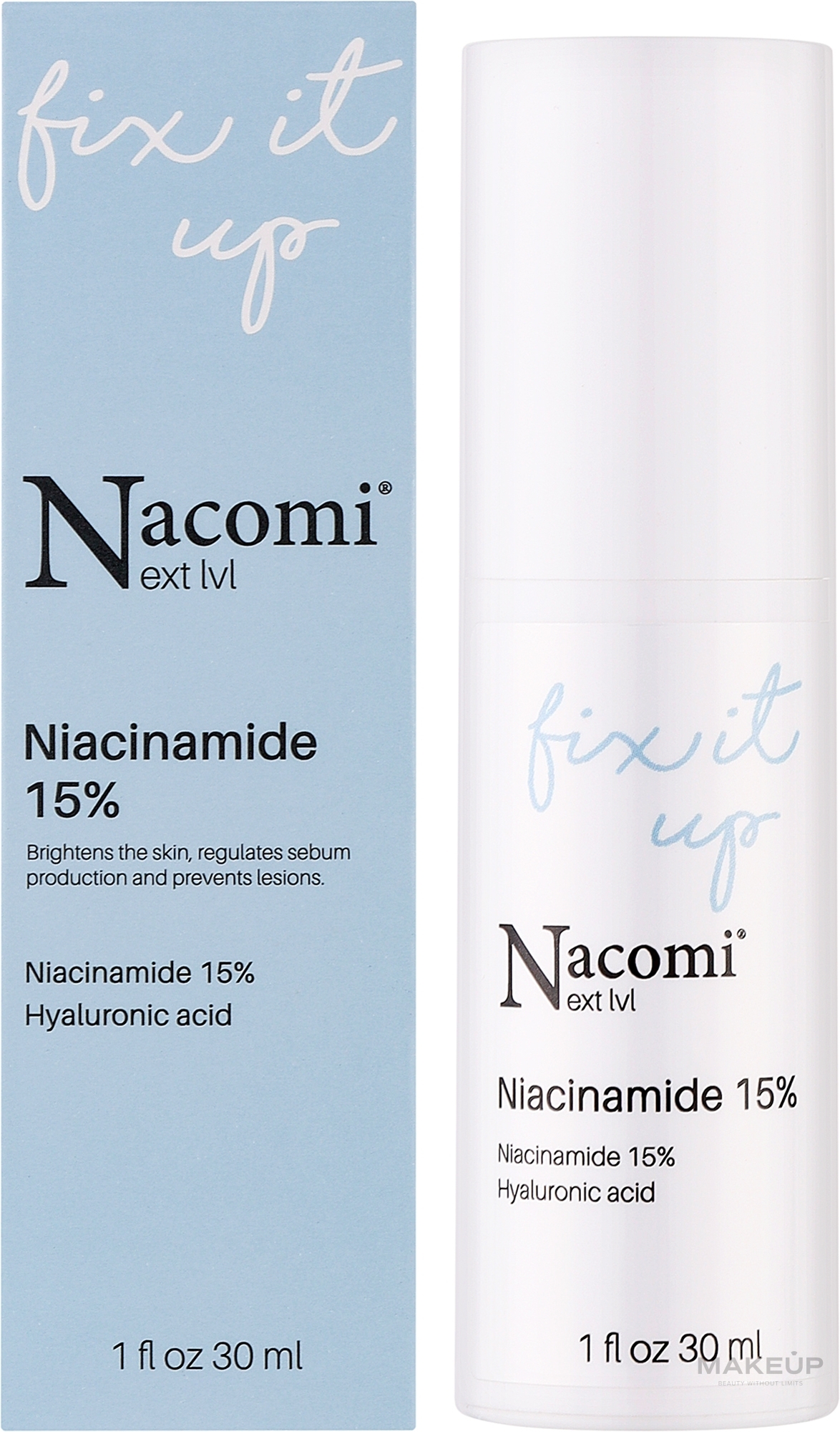 Nacomi Next Level Niacinamide 15% - Serum do twarzy z niacynamidem 15% — Zdjęcie 30 ml