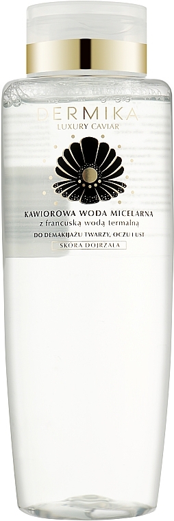 Kawiorowa woda micelarna z francuską wodą termalną - Dermika Luxury Caviar Micellar Water