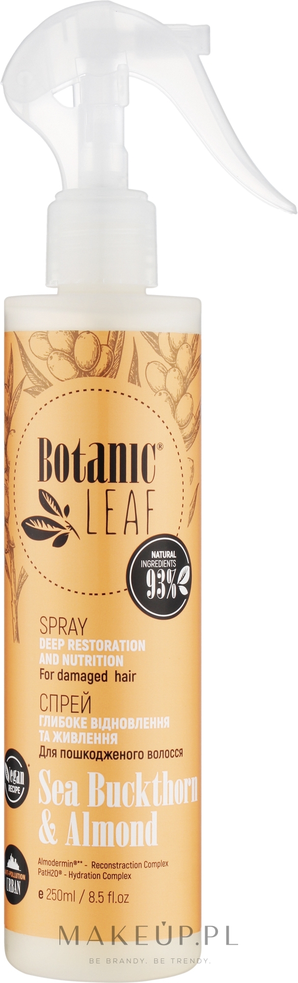 Spray do włosów zniszczonych i matowych - Botanic Leaf — Zdjęcie 250 ml