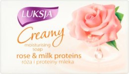 Kup Kremowe mydło nawilżające w kostce Róża i proteiny mleka - Luksja Creamy