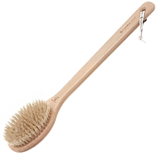 Szczotka do masażu z naturalnego włosia z długą rączką - Hydrea London Long Handled Body Brush Natural Bristle — Zdjęcie N1