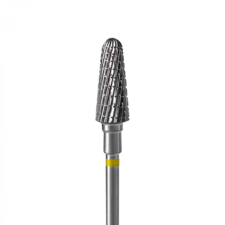 Frez z węglików spiekanych, stożek ścięty, 6 mm/14 mm, żółty - Staleks Pro Expert Frustum Yellow — Zdjęcie N1