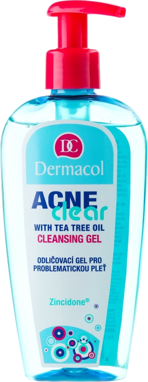 Oczyszczający żel przeciwtrądzikowy do cery problematycznej - Dermacol Acne Clear Make-Up Removal & Cleansing Gel