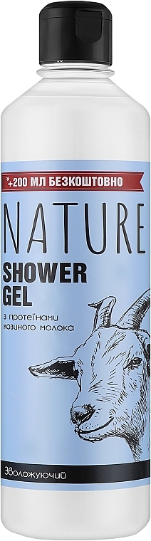 Żel pod prysznic z proteinami koziego mleka - Bioton Cosmetics Nature — Zdjęcie N1
