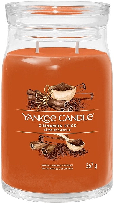 Świeca zapachowa w słoiku Cinnamon Stick, 2 knoty - Yankee Candle Singnature  — Zdjęcie N2