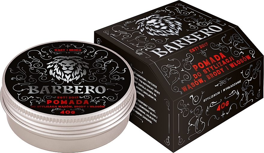 Pomada do stylizacji wąsów i brody - Barbero Pomade For Beard Styling — Zdjęcie N1