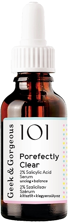 Serum z kwasem salicylowym (2%) do cer problematycznych - Geek & Gorgeous Porefectly Clear 2% Salicylic Acid Serum — Zdjęcie N1