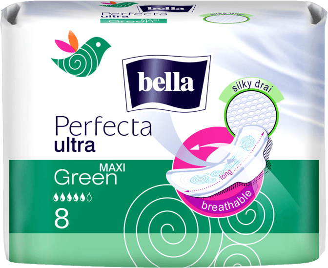 Podpaski, 8 szt. - Bella Perfecta Ultra Green Maxi — Zdjęcie N1