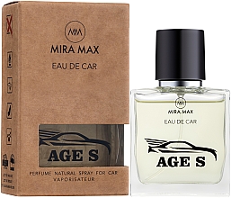 Kup Odświeżacz powietrza do samochodu - Mira Max Eau De Car Age S Perfume Natural Spray For Car Vaporisateur