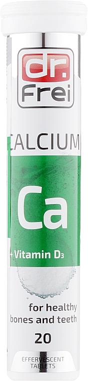 Witaminy musujące Wapń + D3 - Dr. Frei Calcium+D3 №20