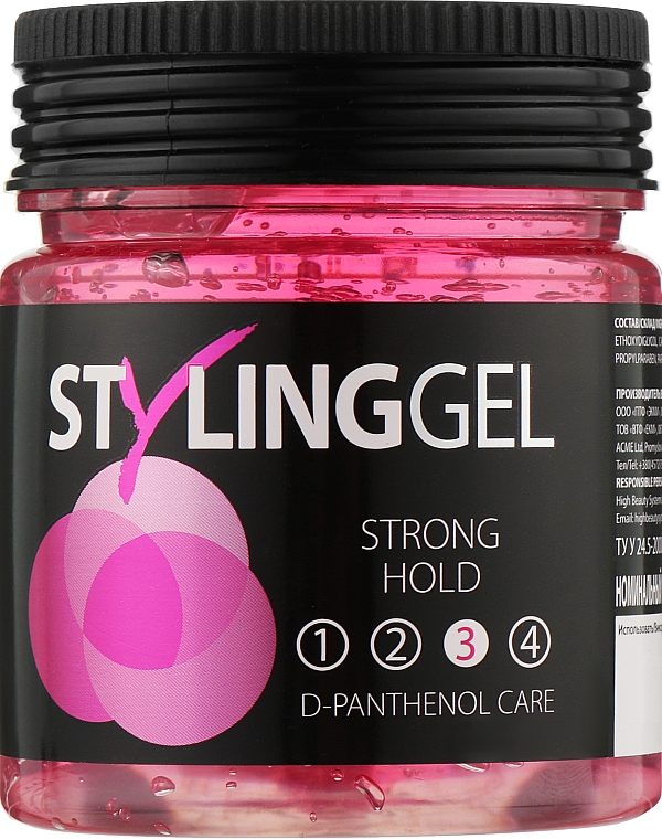 Żel do włosów mocno utrwalający - Acme Color Styling Gel Strong Hold 3 — Zdjęcie N1