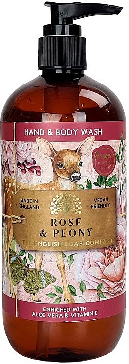 Żel do mycia rąk i ciała Róża i piwonia - The English Soap Company Anniversary Rose & Peony Hand & Body Wash — Zdjęcie N1