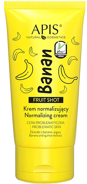 Krem normalizujący do cery problematycznej - APIS Professional Fruit Shot Normalizing Cream Banana — Zdjęcie N1