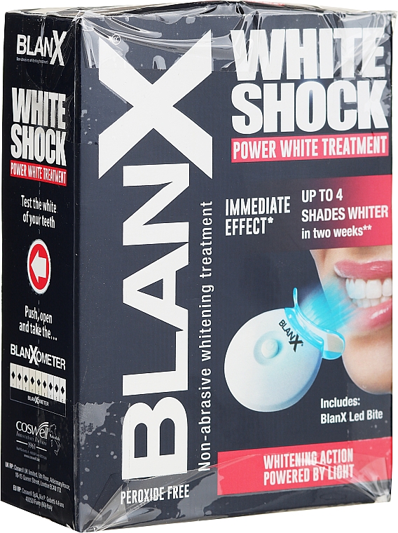PRZECENA! Zaawansowany system do wybielania zębów lampą LED - BlanX White Shock Power White Treatment + Led Bite * — Zdjęcie N3