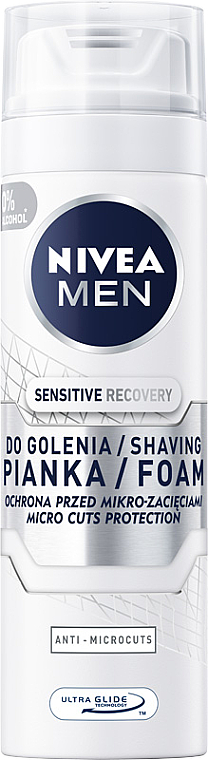 Zestaw - NIVEA MEN Skin Recovery (sh/foam/200ml + ash/balm/100ml) — Zdjęcie N4