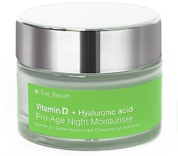 Kup Krem do twarzy na noc - Dr. Eve_Ryouth Vitamin D + Hyaluronic Acid Pro-Age Night Moisturiser