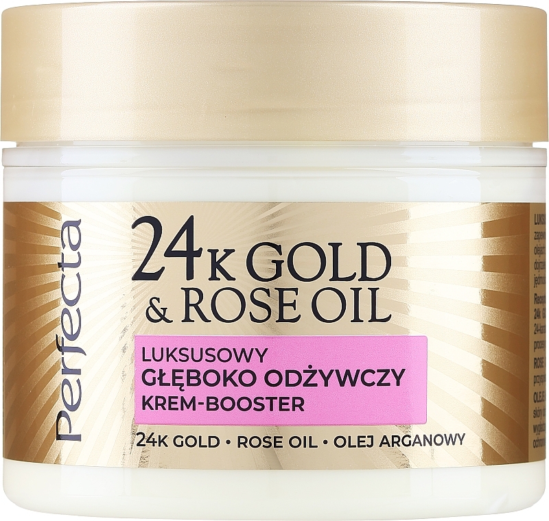 Luksusowy krem głęboko odżywiający - Perfecta 24k Gold & Rose Oil Cream — Zdjęcie N1