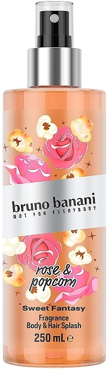 Bruno Banani Sweet Fantasy Rose & Popcorn Body & Hair Splash - Spray do ciała — Zdjęcie N1