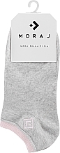 Bawełniane skarpety damskie, szare - Moraj Basic — Zdjęcie N1